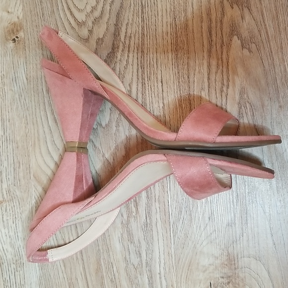 Seven Diols Womens Pink Slingback Open Toe Heel Sandals Size 8.5 Medium - Picture 7 of 10